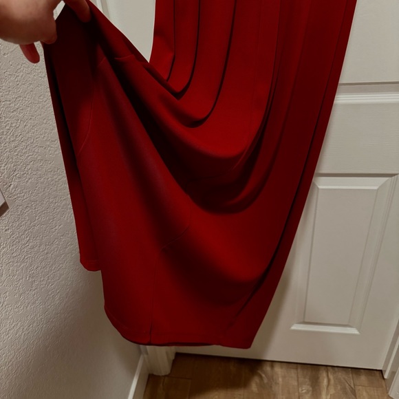 Brand new! CARILYN VAILE Deep Red Holiday Evening Dress by Stretch Sexy Size S - Picture 9 of 16